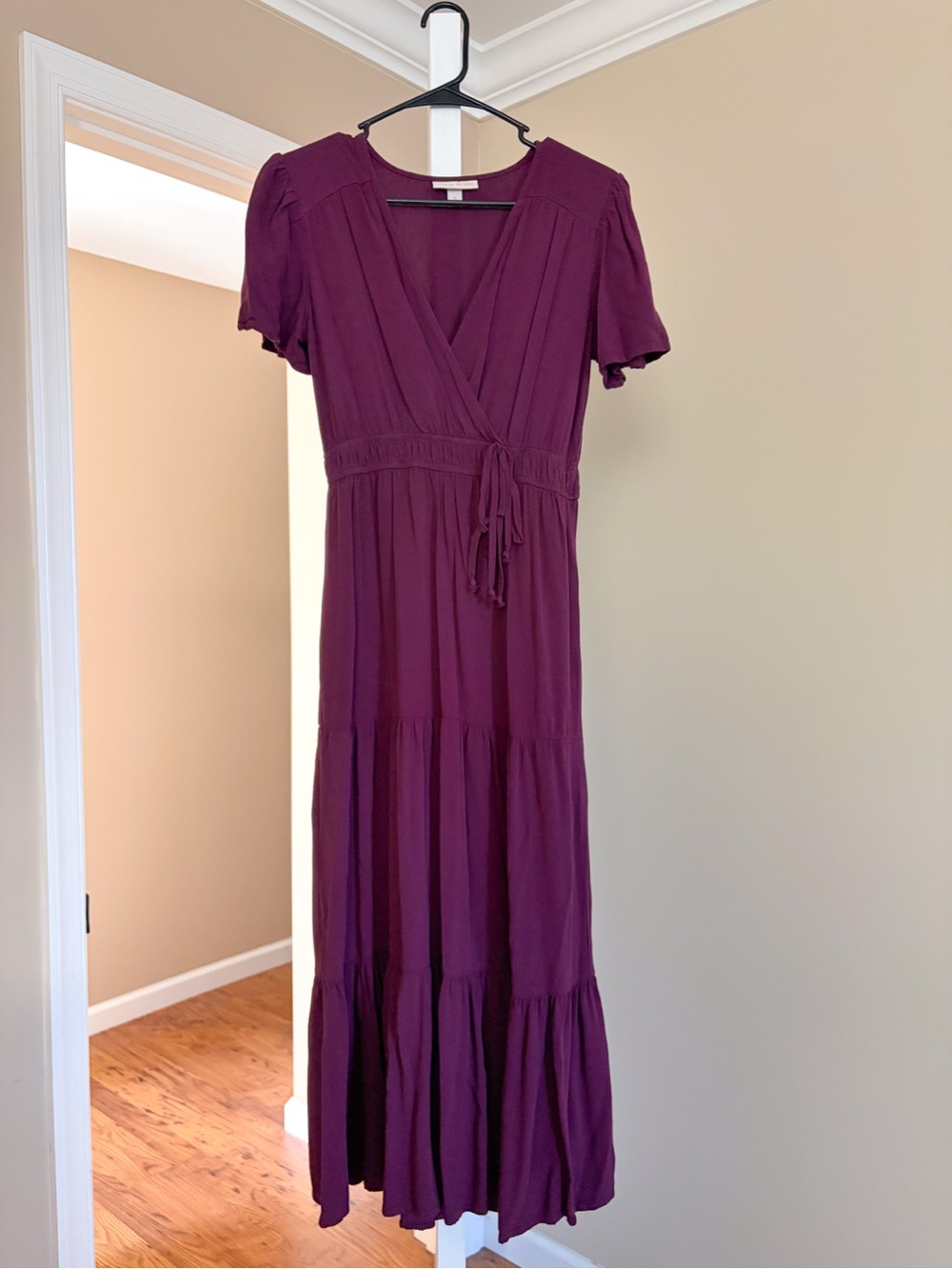 Women's Knox Rose Plum Wrap Maxi Dress with Tie Waist | From Target